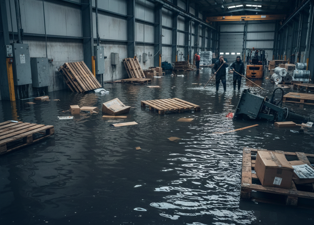 倉庫の浸水対策10選｜水害から資産を守る事前準備と対処法