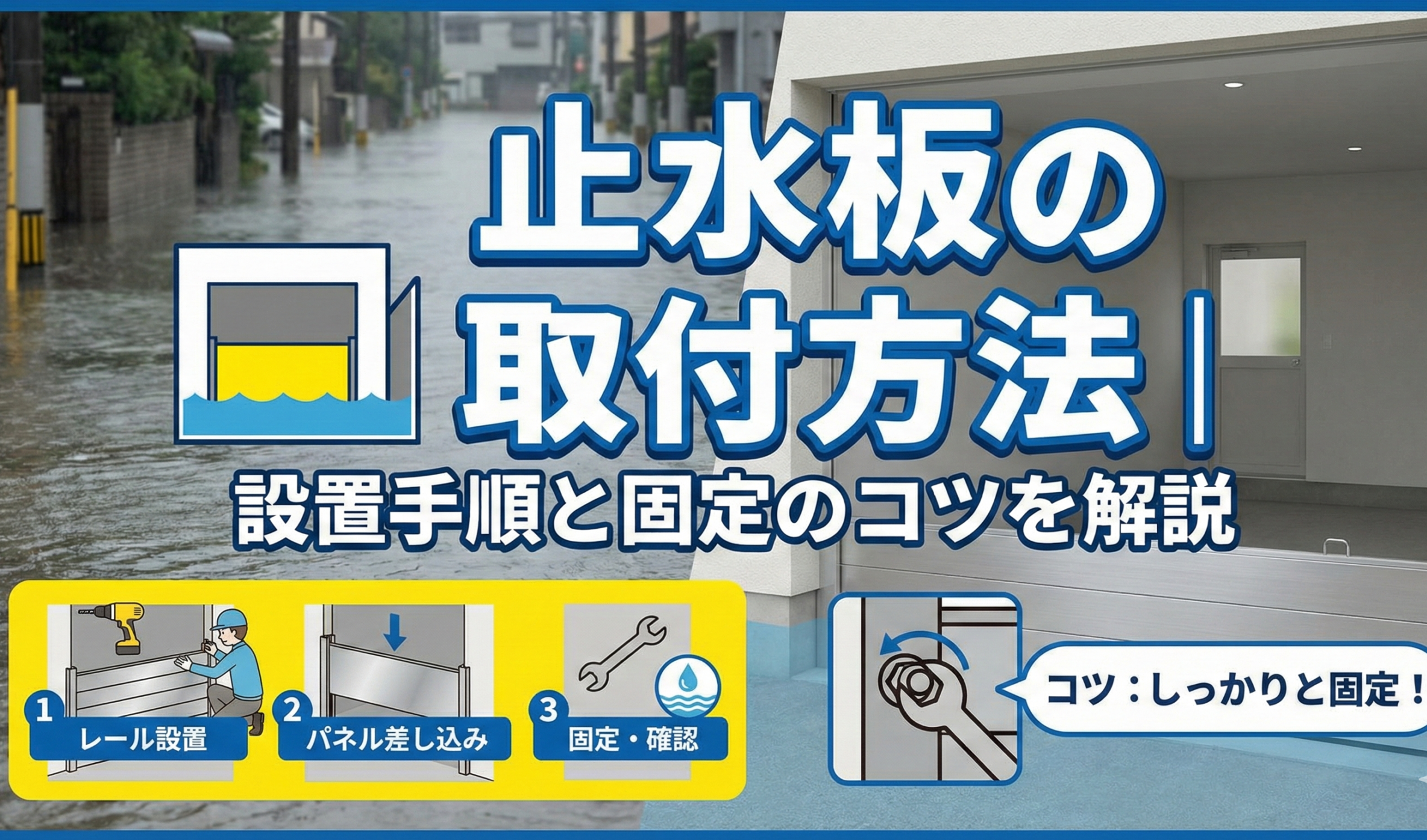 止水板の取付方法｜設置手順と固定のコツを解説