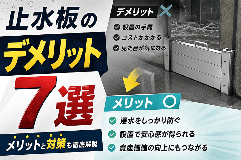 止水板のデメリット7選｜メリットと対策も徹底解説