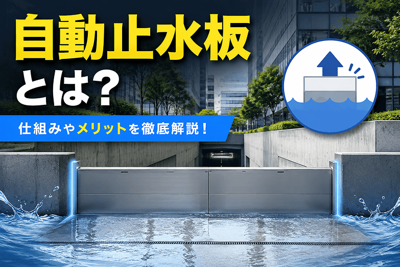 自動止水板とは？製品の特徴と脱着式との違い・費用・選び方を解説